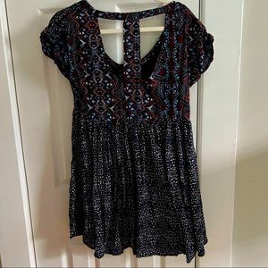 Free people tribal print mini dress